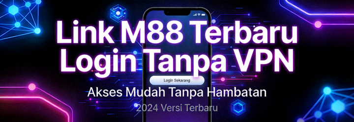 Animasi banner promosi M88 yang menampilkan berbagai jenis permainan dan bonus